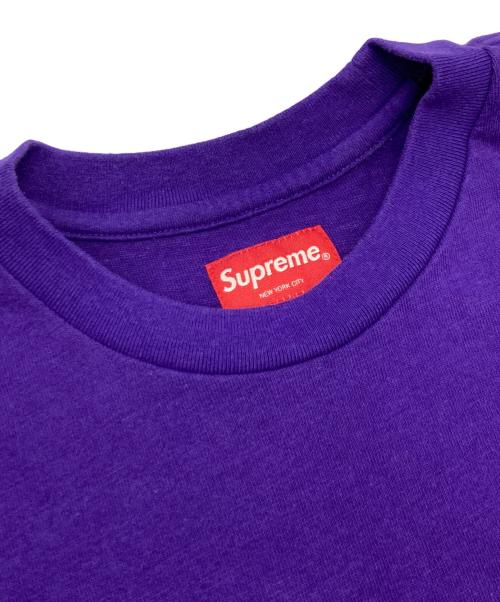 SUPREME（シュプリーム）SUPREME (シュプリーム) SKETCH EMBROIDERED S/S TOP パープル サイズ:Sの古着・服飾アイテム