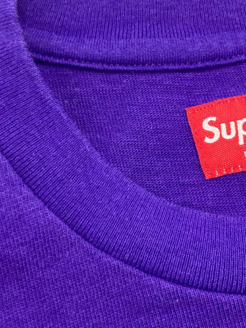 SUPREME（シュプリーム）SUPREME (シュプリーム) SKETCH EMBROIDERED S/S TOP パープル サイズ:Sの古着・服飾アイテム