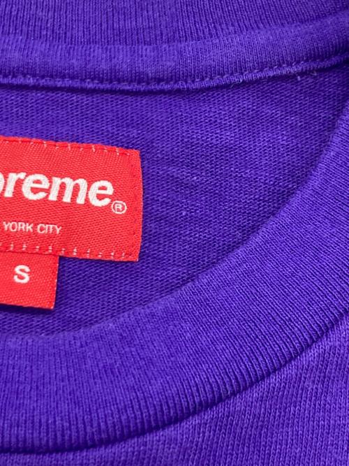 SUPREME（シュプリーム）SUPREME (シュプリーム) SKETCH EMBROIDERED S/S TOP パープル サイズ:Sの古着・服飾アイテム