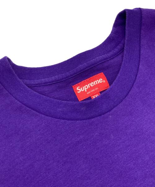 SUPREME（シュプリーム）SUPREME (シュプリーム) SKETCH EMBROIDERED S/S TOP パープル サイズ:XXLの古着・服飾アイテム