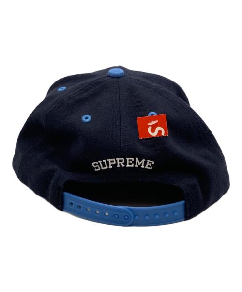 SUPREME（シュプリーム）Supreme (シュプリーム) BONES LOGO 5-PANEL CAP ブルー×ブラックの古着・服飾アイテム