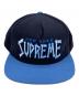 中古・古着 Supreme (シュプリーム) BONES LOGO 5-PANEL CAP ブルー×ブラック：8000円