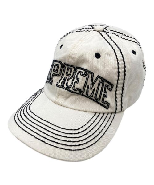 SUPREME（シュプリーム）Supreme (シュプリーム) BIG STITCH 6-PSNRL CAP ホワイトの古着・服飾アイテム