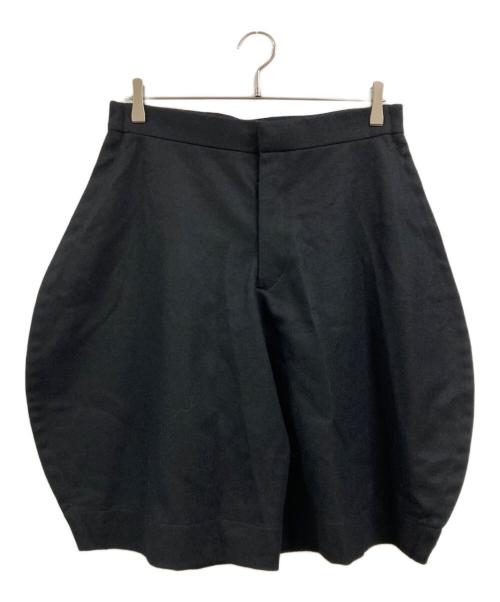 COMME des GARCONS（コムデギャルソン）COMME des GARCONS (コムデギャルソン) 変形 ウール ワイドハーフパンツ ブラック サイズ:Sの古着・服飾アイテム