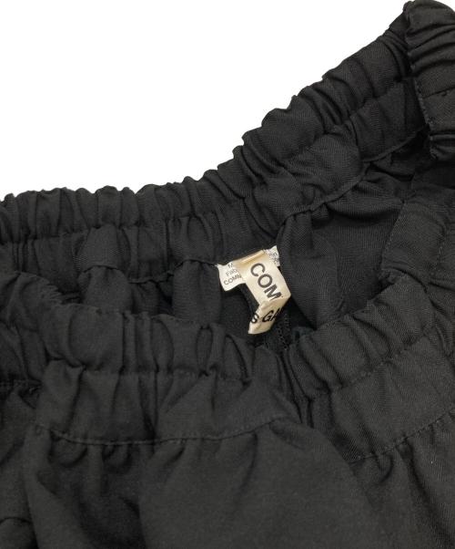 COMME des GARCONS（コムデギャルソン）COMME des GARCONS (コムデギャルソン) ポリエステル フリル切替 バルーンパンツ ブラック サイズ:Mの古着・服飾アイテム