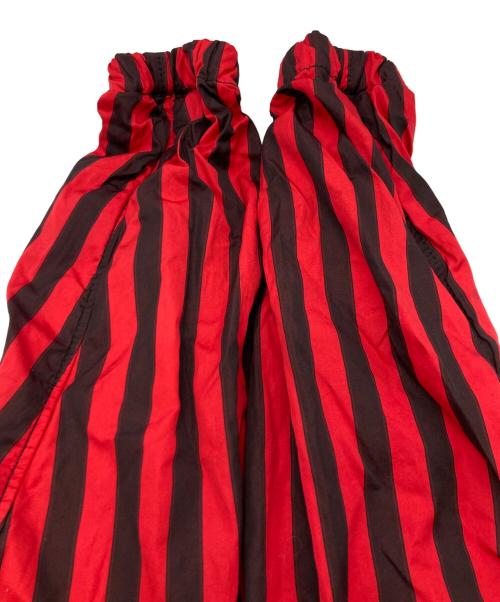 COMME des GARCONS SHIRT（コムデギャルソンシャツ）COMME des GARCONS SHIRT (コムデギャルソンシャツ) ストライプコーチジャケット レッド サイズ:Lの古着・服飾アイテム