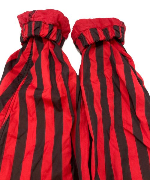 COMME des GARCONS SHIRT（コムデギャルソンシャツ）COMME des GARCONS SHIRT (コムデギャルソンシャツ) ストライプコーチジャケット レッド サイズ:Lの古着・服飾アイテム