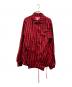 COMME des GARCONS SHIRT（コムデギャルソンシャツ）の古着「ストライプコーチジャケット」｜レッド