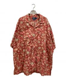 POLO RALPH LAUREN（ポロ・ラルフローレン）の古着「花柄開襟シャツ」｜レッド