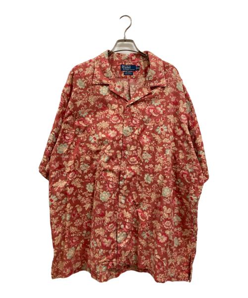 POLO RALPH LAUREN（ポロ・ラルフローレン）POLO RALPH LAUREN (ポロ・ラルフローレン) 花柄開襟シャツ レッド サイズ:XXLの古着・服飾アイテム