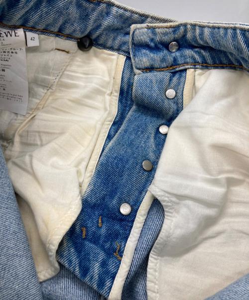 LOEWE（ロエベ）LOEWE (ロエベ) フィッシャーマンデニムパンツ ブルー サイズ:42の古着・服飾アイテム