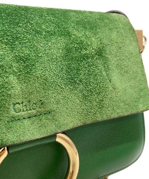 Chloe（クロエ）Chloe (クロエ) FAYEショルダーバッグ グリーンの古着・服飾アイテム