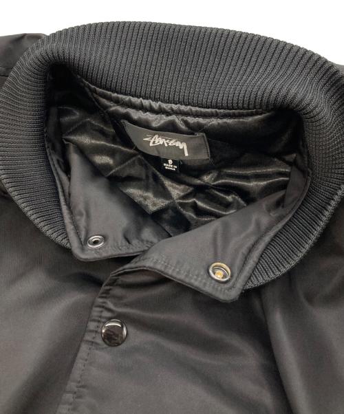 stussy（ステューシー）stussy (ステューシー) SEQUINS SATIN JACKET ブラック サイズ:Sの古着・服飾アイテム