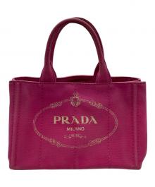 PRADA（プラダ）の古着「カナパハンドバッグ」｜ピンク