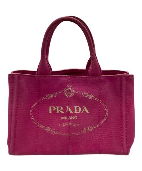 PRADA（プラダ）PRADA (プラダ) カナパハンドバッグ ピンクの古着・服飾アイテム