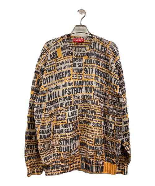 SUPREME（シュプリーム）SUPREME (シュプリーム) DASH SNOW SWEATER イエロー サイズ:Mの古着・服飾アイテム