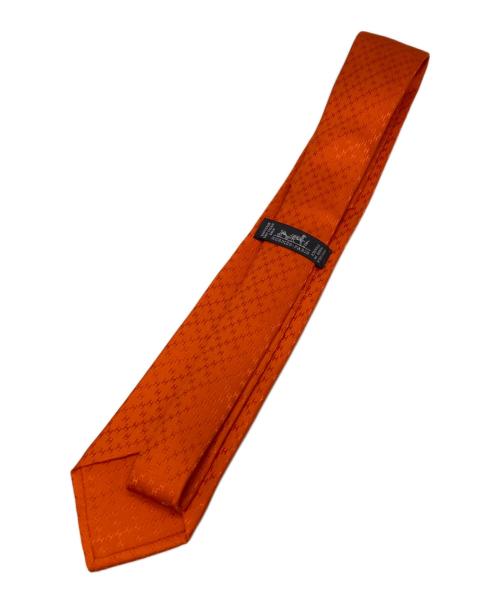 HERMES（エルメス）HERMES (エルメス) シルクネクタイ オレンジ サイズ:-の古着・服飾アイテム