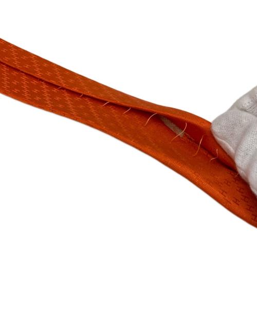 HERMES（エルメス）HERMES (エルメス) シルクネクタイ オレンジ サイズ:-の古着・服飾アイテム