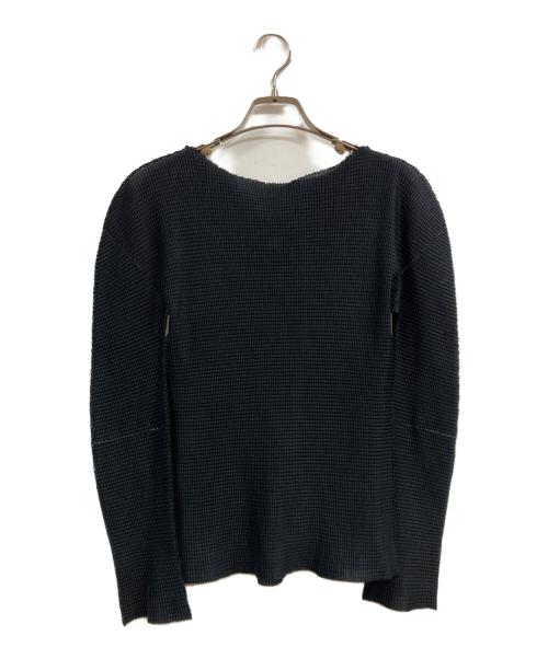 me ISSEY MIYAKE（ミーイッセイ ミヤケ）me ISSEY MIYAKE (ミーイッセイ ミヤケ) 長袖カットソー ブラック サイズ:FREEの古着・服飾アイテム