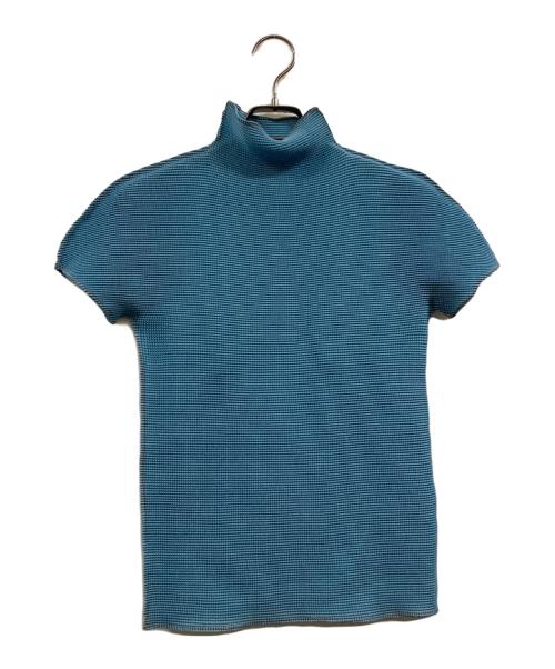 me ISSEY MIYAKE（ミーイッセイ ミヤケ）me ISSEY MIYAKE (ミーイッセイ ミヤケ) ハイネックカットソー スカイブルー サイズ:Freeの古着・服飾アイテム