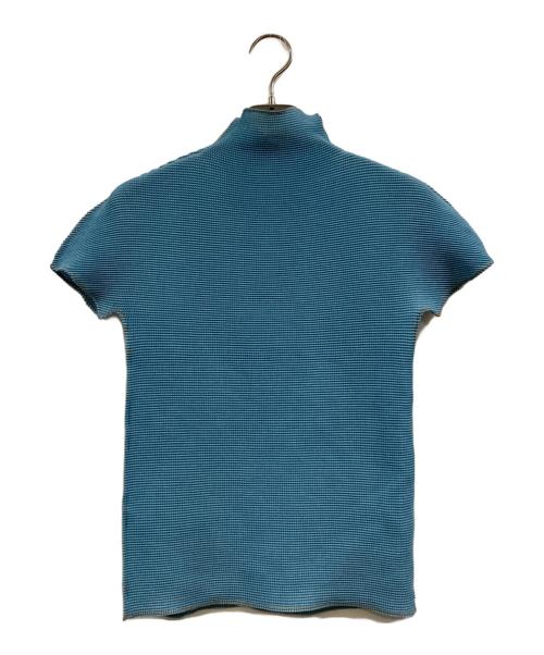 me ISSEY MIYAKE（ミーイッセイ ミヤケ）me ISSEY MIYAKE (ミーイッセイ ミヤケ) ハイネックカットソー スカイブルー サイズ:Freeの古着・服飾アイテム