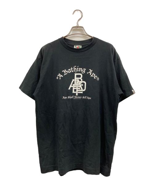 A BATHING APE（アベイシングエイプ）A BATHING APE (アベイシングエイプ) プリントTシャツ ブラック サイズ:Lの古着・服飾アイテム