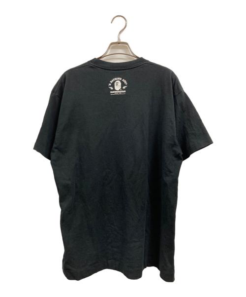 A BATHING APE（アベイシングエイプ）A BATHING APE (アベイシングエイプ) プリントTシャツ ブラック サイズ:Lの古着・服飾アイテム