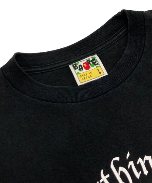 A BATHING APE（アベイシングエイプ）A BATHING APE (アベイシングエイプ) プリントTシャツ ブラック サイズ:Lの古着・服飾アイテム