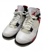 NIKEナイキ）の古着「AIR JORDAN 4 RETRO」｜ホワイト