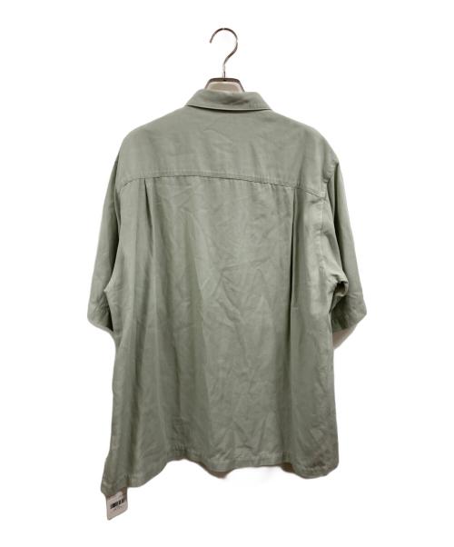 ATON（エイトン）ATON (エイトン) COTTON SILK VIERA LOOSE FIT HALF SLEEVE SHIRT グリーン サイズ:46 未使用品の古着・服飾アイテム