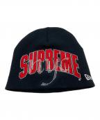 New Era×SUPREMEニューエラ×シュプリーム）の古着「RHINESTONE BEANIE」｜ブラック