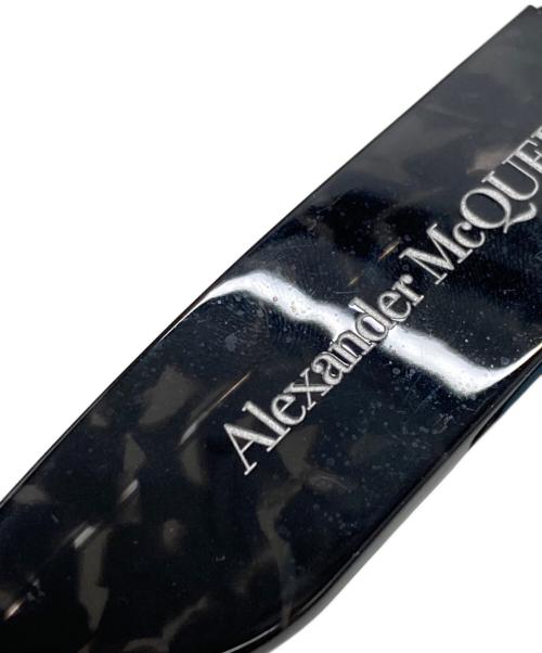ALEXANDER McQUEEN（アレキサンダーマックイーン）ALEXANDER McQUEEN (アレキサンダーマックイーン) スクエアフレームサングラス ブラック サイズ:53□20の古着・服飾アイテム