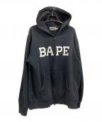 A BATHING APEアベイシングエイプ）の古着「BAPE FULL ZIP HOODIE」｜ブラック