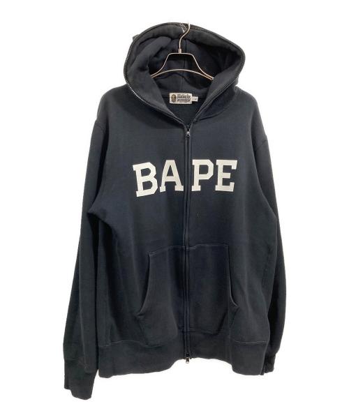 A BATHING APE（アベイシングエイプ）A BATHING APE (アベイシングエイプ) BAPE FULL ZIP HOODIE ブラック サイズ:XLの古着・服飾アイテム