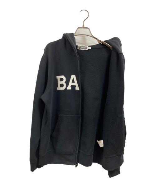 A BATHING APE（アベイシングエイプ）A BATHING APE (アベイシングエイプ) BAPE FULL ZIP HOODIE ブラック サイズ:XLの古着・服飾アイテム
