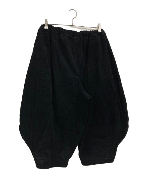 BLACK COMME des GARCONS（ブラックコムデギャルソン）BLACK COMME des GARCONS (ブラックコムデギャルソン) コーデュロイサルエルパンツパンツ ブラック サイズ:XSの古着・服飾アイテム