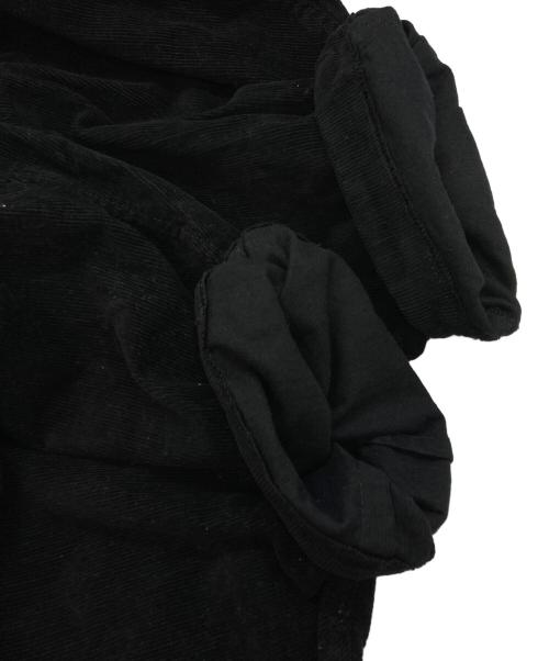 BLACK COMME des GARCONS（ブラックコムデギャルソン）BLACK COMME des GARCONS (ブラックコムデギャルソン) コーデュロイサルエルパンツパンツ ブラック サイズ:XSの古着・服飾アイテム