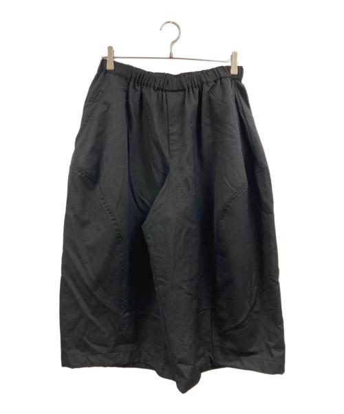 BLACK COMME des GARCONS（ブラックコムデギャルソン）BLACK COMME des GARCONS (ブラックコムデギャルソン) クロップドワイドパンツ ブラック サイズ:Sの古着・服飾アイテム