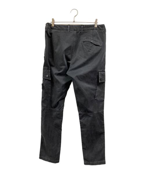 STONE ISLAND（ストーンアイランド）STONE ISLAND (ストーンアイランド) OLD EFFECT カーゴパンツ ブラック サイズ: 86cm (W34)の古着・服飾アイテム