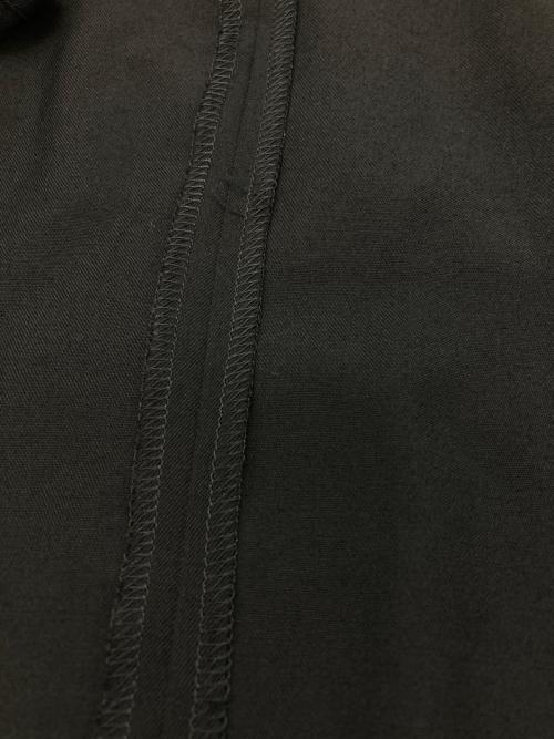 Y's（ワイズ）Y's (ワイズ) ウールギャバジンアシンメトリーデザイン吊りスカート ブラック サイズ:1の古着・服飾アイテム