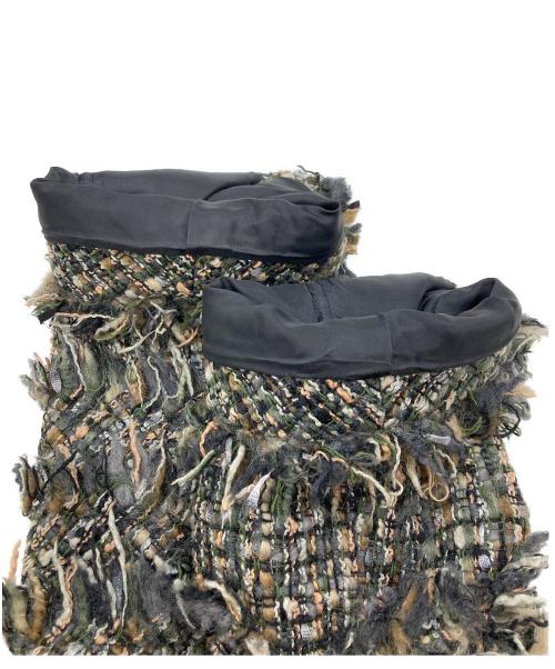 sacai（サカイ）sacai (サカイ) ツイードライダースジャケット グリーン サイズ:1の古着・服飾アイテム