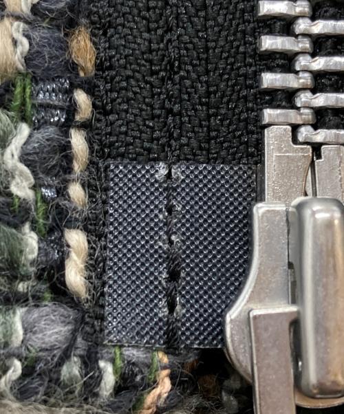 sacai（サカイ）sacai (サカイ) ツイードライダースジャケット グリーン サイズ:1の古着・服飾アイテム
