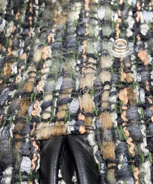 sacai（サカイ）sacai (サカイ) ツイードライダースジャケット グリーン サイズ:1の古着・服飾アイテム