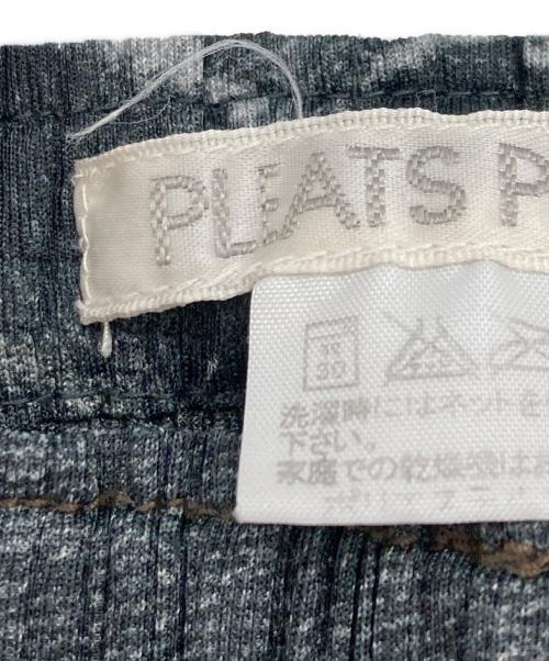 PLEATS PLEASE（プリーツプリーズ）PLEATS PLEASE (プリーツプリーズ) デニム転写 プリーツパンツ ブラック サイズ:2の古着・服飾アイテム