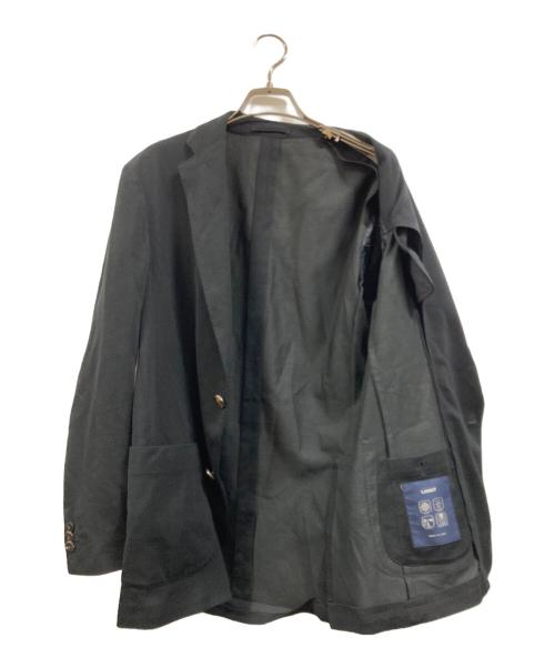 LARDINI（ラルディーニ）LARDINI (ラルディーニ) ウールナイロンハニカムニットジャージ2Bジャケット ブラック サイズ:46の古着・服飾アイテム