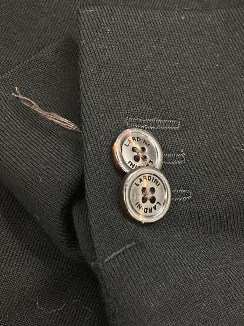 LARDINI（ラルディーニ）LARDINI (ラルディーニ) ウールナイロンハニカムニットジャージ2Bジャケット ブラック サイズ:46の古着・服飾アイテム
