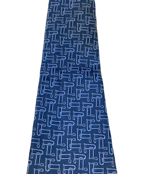 GUCCI（グッチ）GUCCI (グッチ) シルクネクタイ ブルー サイズ:FREEの古着・服飾アイテム
