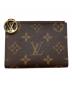LOUIS VUITTON（ルイ ヴィトン）の古着「ポルトフォイユリサ 2つ折り財布」｜ブラウン