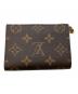 LOUIS VUITTON (ルイ ヴィトン) ポルトフォイユリサ 2つ折り財布 ブラウン：60000円