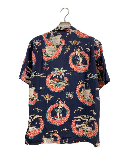 RRL（ダブルアールエル）RRL (ダブルアールエル) トロピカルキャンプシャツ ネイビー サイズ:Sの古着・服飾アイテム